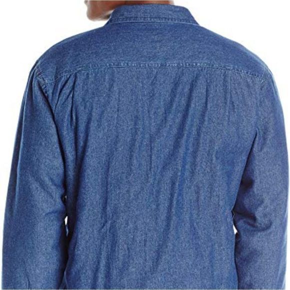 Wrangler Authentics Sherpa Lined Denim Shirt - Picture 2 of 5